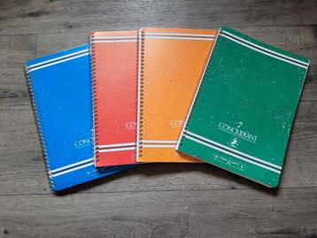 Lot  4 cahiers spirales beschikbaar voor biedingen