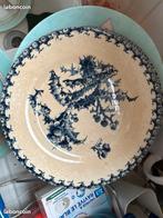 Lot de 4 assiettes porcelaine opaque de Gien PRIX NÉGOCIABLE, Enlèvement ou Envoi