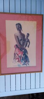 Aquarelle Paul Daxhelet maternité, Antiquités & Art, Art | Peinture | Classique, Enlèvement ou Envoi