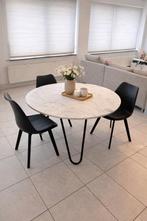 Ronde echte marmeren eettafel - modern design, Ophalen, Gebruikt, Rond, Modern + klassevol