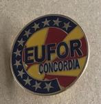 Pin’s eufor concordia(insigne vétérans belge Kosovo), Ophalen of Verzenden, Landmacht