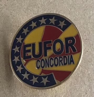 Pin’s eufor concordia(insigne vétérans belge Kosovo) beschikbaar voor biedingen
