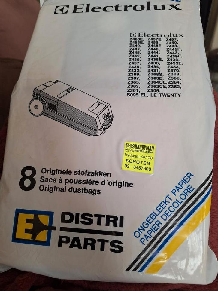 Electrolux stofzuigerzakken, Huis en Inrichting, Overige Huis en Inrichting, Zo goed als nieuw, Ophalen
