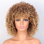 Pruik afro kroes met schouderlang haar spiraalkrullen, Handtassen en Accessoires, Verzenden, Nieuw