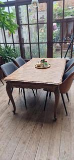 rustieke houten tafel, Ophalen, Gebruikt, 200 cm of meer, 50 tot 100 cm