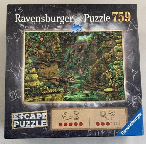 Escape Puzzle puzzel de tempel 759 st. Ravensburger compleet, Hobby en Vrije tijd, Denksport en Puzzels, Gebruikt, Ophalen of Verzenden