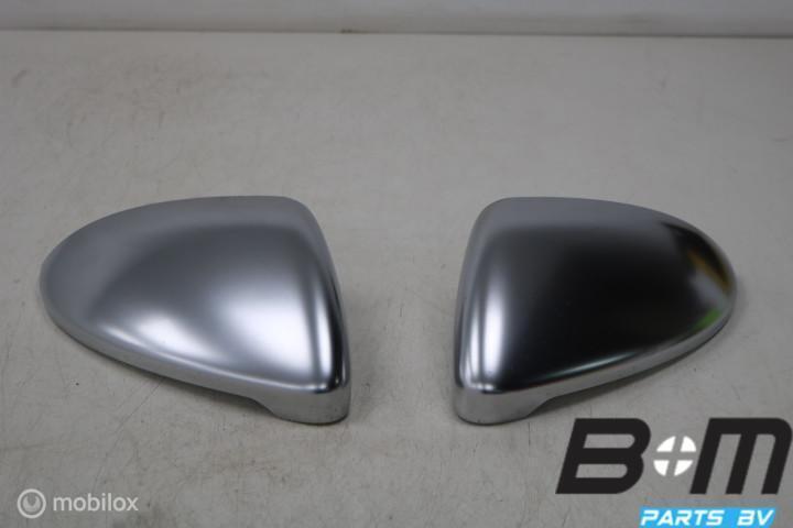 Orig. aluminium spiegelkappen R + L VW Golf 7 R 5G0857537F, Auto-onderdelen, Spiegels, Gebruikt