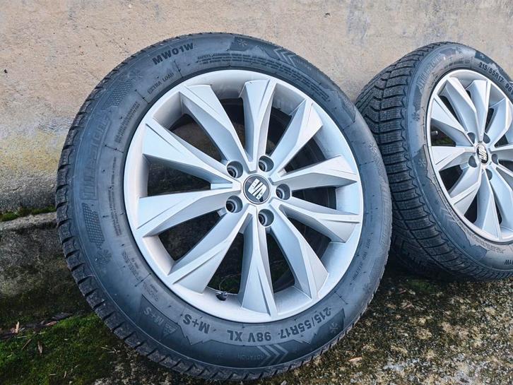 Jantes Seat Ateca 17' pneus hiver NEUF, Autos : Pièces & Accessoires, Pneus & Jantes, Pneu(s), Pneus hiver, Enlèvement