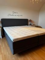 Bed Tempur met topper, Huis en Inrichting, Ophalen, 180 cm, 200 cm, Grijs