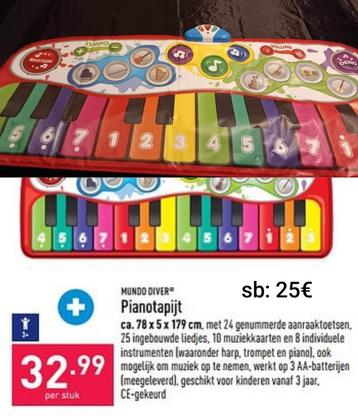 pianotapijt beschikbaar voor biedingen
