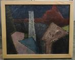 Fernand WESLY, abstracte compositie, Ophalen of Verzenden