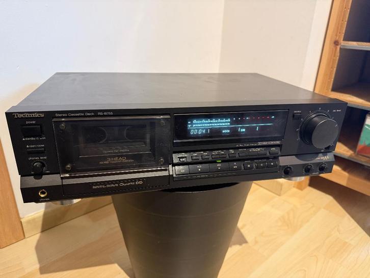 Technics RS-B755 - Deck Cassette, Audio, Tv en Foto, Cassettedecks, Enkel, Overige merken, Tiptoetsen, Tape counter, Ophalen
