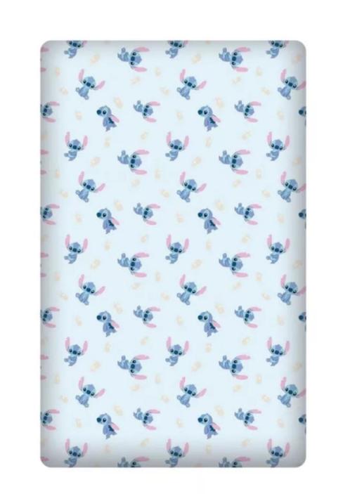 Lilo en Stitch Hoeslaken 90x200 cm - Disney, Kinderen en Baby's, Kinderkamer | Beddengoed, Nieuw, Hoeslaken of Sloop, Blauw, Jongetje of Meisje