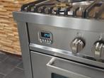 🔥Luxe Boretti Fornuis 90cm rvs + rvs 5 pitten 1 grote oven, Elektronische apparatuur, Fornuizen, 60 cm of meer, Ophalen of Verzenden