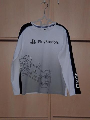 Longsleeve Playstation wit 134-140/9-10j jongen C&A beschikbaar voor biedingen