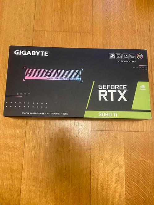 Geforce RTX 3060 ti gigabyte vision, Informatique & Logiciels, Cartes vidéo, Neuf, Enlèvement