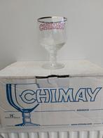 6 verres cristal bière Chimay  vintage bistrot, Ophalen, Nieuw