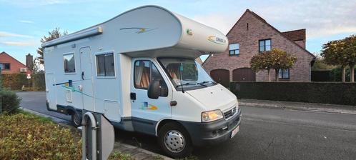 mobilhome/camper, Caravans en Kamperen, Mobilhomes, Particulier, Half-integraal, tot en met 5, Fiat, Diesel, 6 tot 7 meter, Ophalen