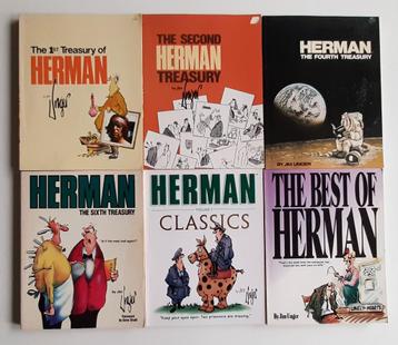 Pakket met 6 boeken Herman – Jim Unger - ENG  