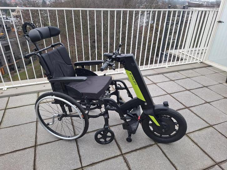 Rolstoel met E-Pilot aankoppelmoter, Diversen, Rolstoelen, Zo goed als nieuw, Elektrische rolstoel, Ophalen