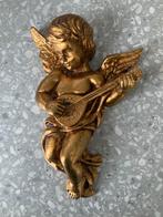 Ange volant, chérubin,  vintage à la dorure d’or,, Enlèvement ou Envoi