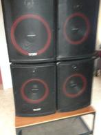 muziekboxen  4 stuks, Ophalen, Zo goed als nieuw, 120 watt of meer, Front, Rear of Stereo speakers