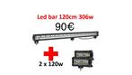 Barre LED 306W + 2 spots 120W neufs !, Enlèvement ou Envoi, Neuf