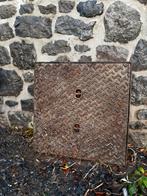 Couvercle de trotoir en fonte 60cm x 60cm 12,5t, Doe-het-zelf en Bouw, Buizen en Afvoer, Ophalen, Gebruikt