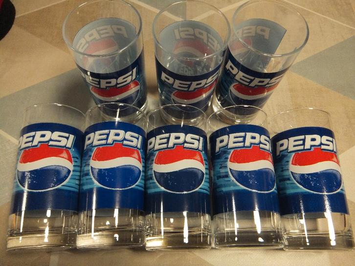partij ,pepsi glazen, Collections, Verres & Petits Verres, Comme neuf, Verre à soda, Enlèvement ou Envoi