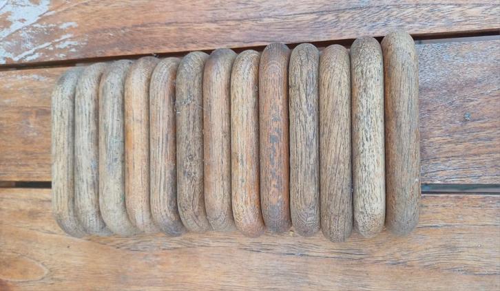 Handvat Set van 13 massief houten handgrepen, Hobby en Vrije tijd, Knutselen, Gebruikt, Ophalen of Verzenden