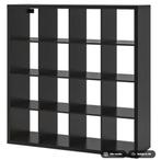Kallax kast 4x4 zwart (1 of 2 stuks), Ophalen, Gebruikt
