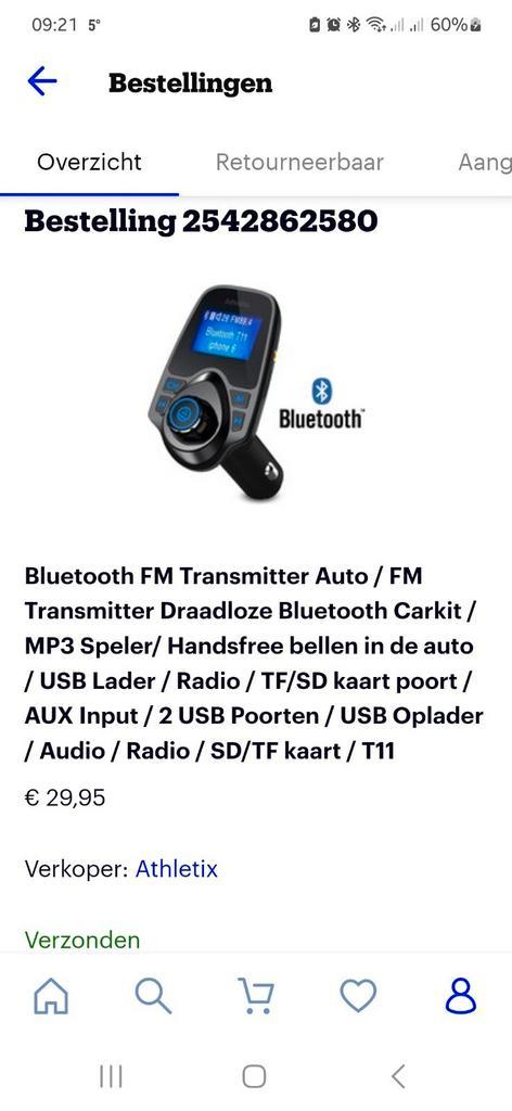 ② Émetteur Bluetooth T11 — Autoradios — 2ememain