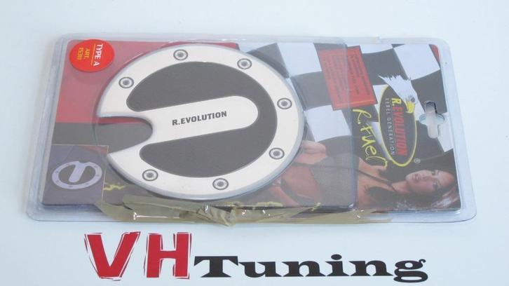 R. EVOLUTION zelfklevende aluminium benzinetankdeksel, Auto diversen, Tuning en Styling, Ophalen
