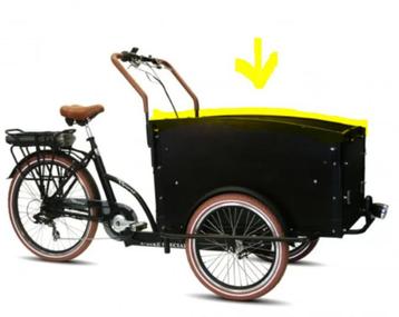 Bord de vélo cargo - Noir - Voque - Troy - Kidscab - Terra
