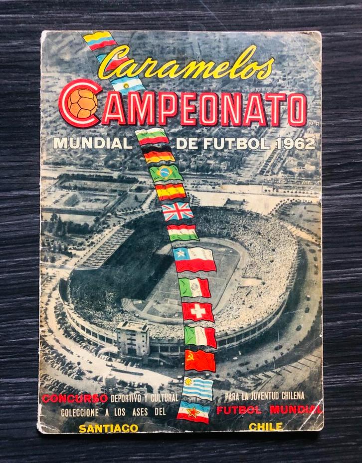 WK Chili 1962 Candy Album - Originele Chileense Versie, Hobby en Vrije tijd, Stickers en Plaatjes, Nieuw, Sticker, Verzenden