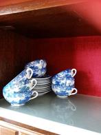 Oud blauw koffieservies, Collections, Porcelaine, Cristal & Couverts, Enlèvement, Utilisé