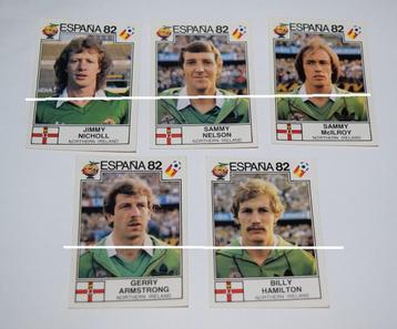 Panini WK Espana 82 / Noord Ierland / 5 stickers beschikbaar voor biedingen