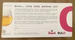 bierviltje Duvel viltje "Chh ... une idée germe ici! ", Ophalen of Verzenden, Zo goed als nieuw, Viltje(s), Duvel