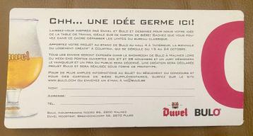 bierviltje Duvel viltje "Chh ... une idée germe ici! " beschikbaar voor biedingen
