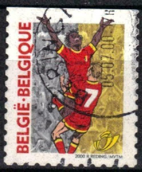 Belgie 2000 - Yvert 2893 /OBP 2894 - Voetbal (ST), Timbres & Monnaies, Timbres | Europe | Belgique, Affranchi, Sport, Envoi