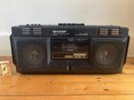Sharp WQ-T232H kaboom loud & proud ghettoblaster boombox, Audio, Tv en Foto, Radio's, Ophalen of Verzenden, Gebruikt, Radio, Met cd-speler
