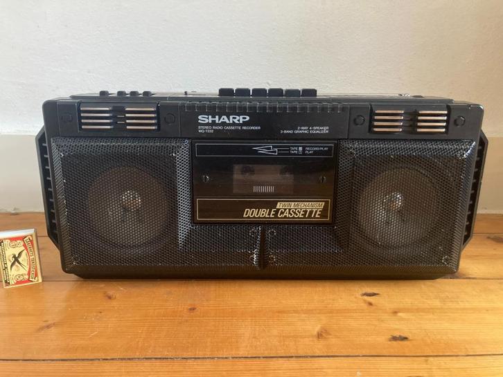Sharp WQ-T232H kaboom loud & proud ghettoblaster boombox, Audio, Tv en Foto, Radio's, Gebruikt, Radio, Met cd-speler, Ophalen of Verzenden