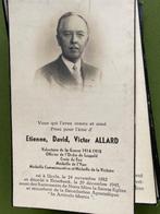 Etienne ALLARD 1882 Ukkel 1945 Etterbeek medaille Yser, Verzamelen, Ophalen of Verzenden, Bidprentje