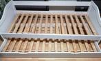 Tienerbed / zetel met extra uitschuifbaar bed, Huis en Inrichting, Ophalen, 90 cm, Eenpersoons, Wit