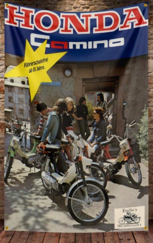 HONDA CAMINO VLAG EXCLUSIEF!!!, Fietsen en Brommers, Brommers | Oldtimers, Ophalen of Verzenden