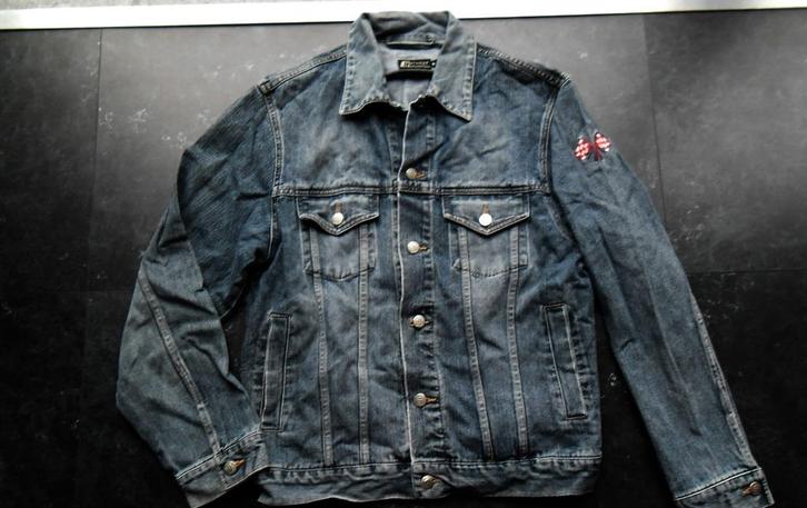 Groggy jeansjas maat medium, Kleding | Heren, Jassen | Zomer, Zo goed als nieuw, Ophalen of Verzenden