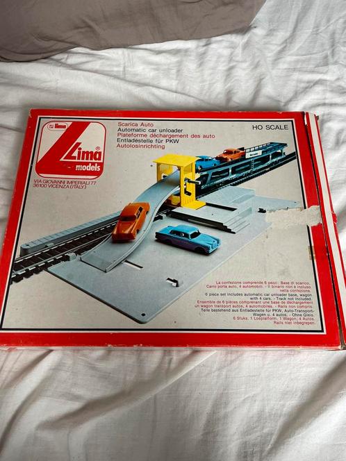 Autolosinrichting Lima, Hobby en Vrije tijd, Modeltreinen | H0, Gebruikt, Brug, Tunnel of Gebouw, Lima, Ophalen of Verzenden