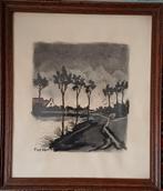 Schilderij/tekening origineel met handtekening 'Everaart', Antiek en Kunst, Ophalen