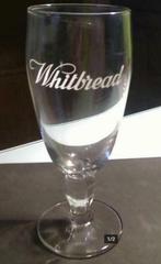 Oude WHITBREAD-bierglazen., Verzamelen, Glas en Drinkglazen, Ophalen of Verzenden, Zo goed als nieuw, Bierglas