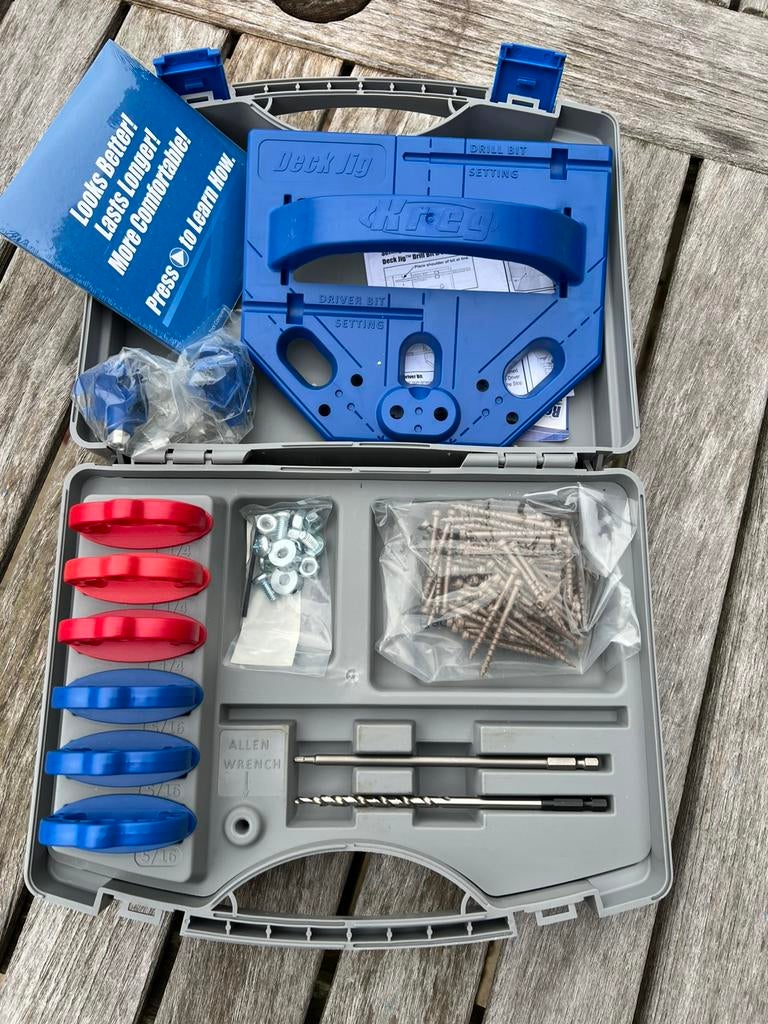 Kreg terras jig + 800 aangepaste schroeven, Doe-het-zelf en Bouw, Hang- en Sluitwerk, Nieuw, Ophalen